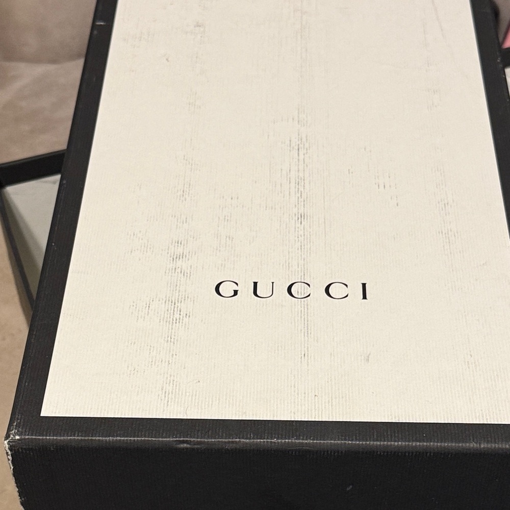 Gucci Women's Yoko Snake Black and Red Leather Loafers - Picture 7 of 7